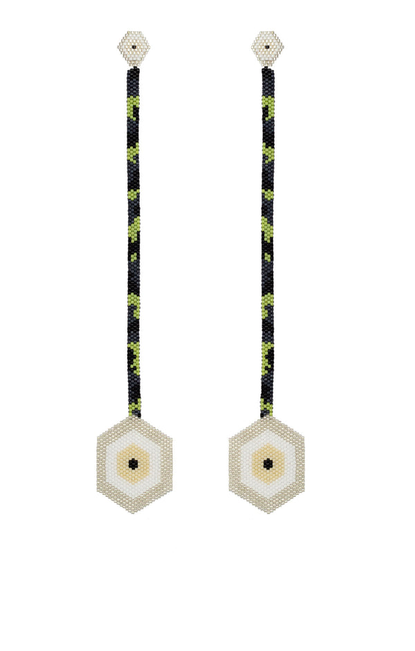 Horus en Lluvia Camuflado Nieve Earrings